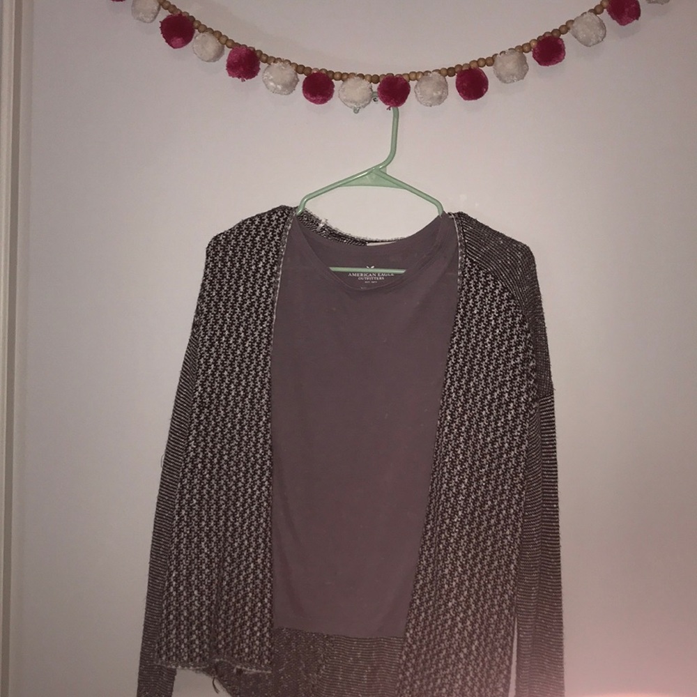Purple American eagle tee